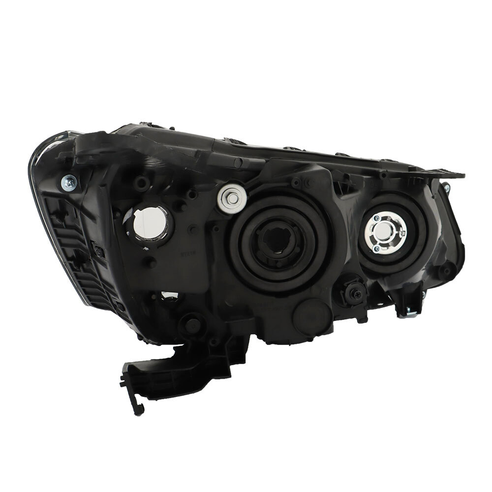 Front Pair For 2013-2015 Honda Accord Sedan Headlights Black Right+Left Halogen