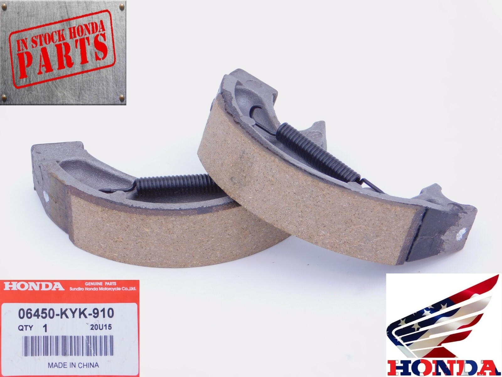 Honda BRAKE SHOE SET  CRF110F CRF125F 06450-KYK-910 GENUINE OEM