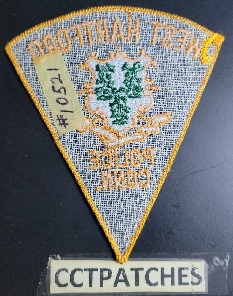 WEST HARTFORD, CONNECTICUT POLICE SHOULDER PATCH CT