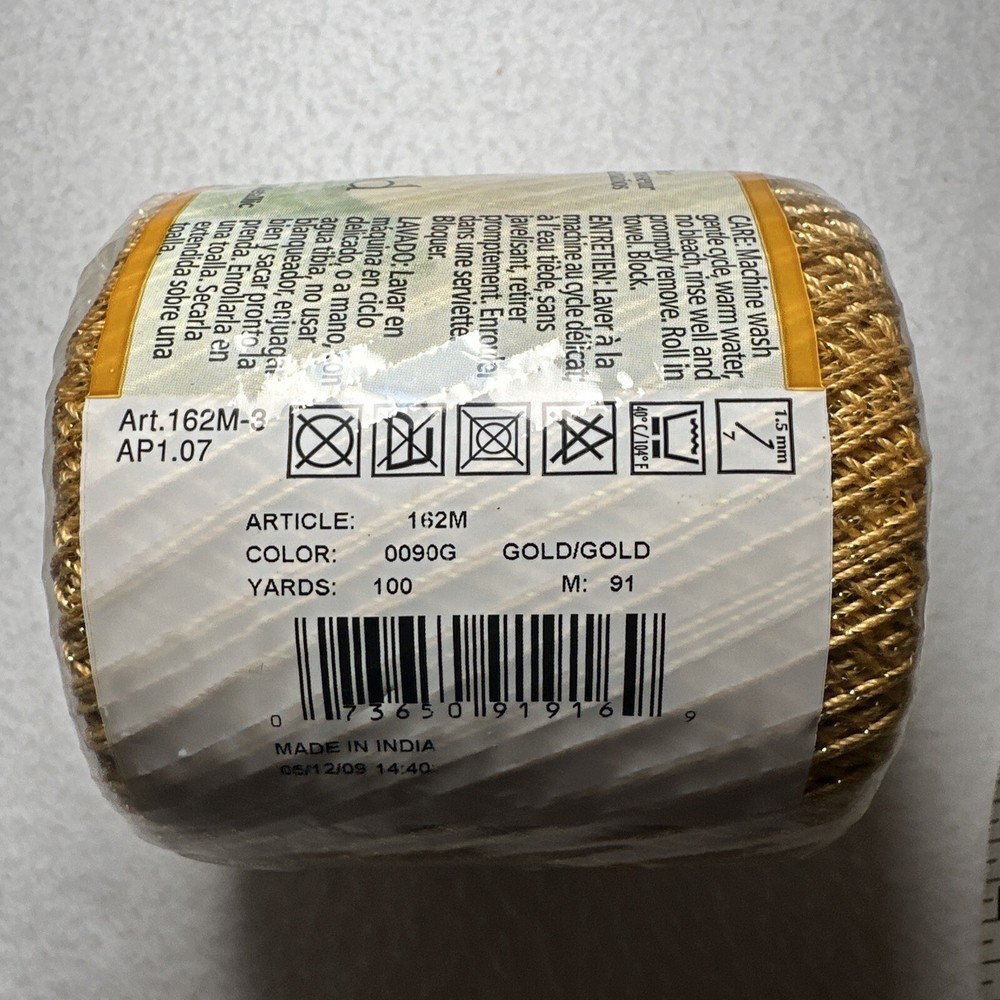 Royale Metallic Crochet Thread And Red Heart Silver Crochet Thread