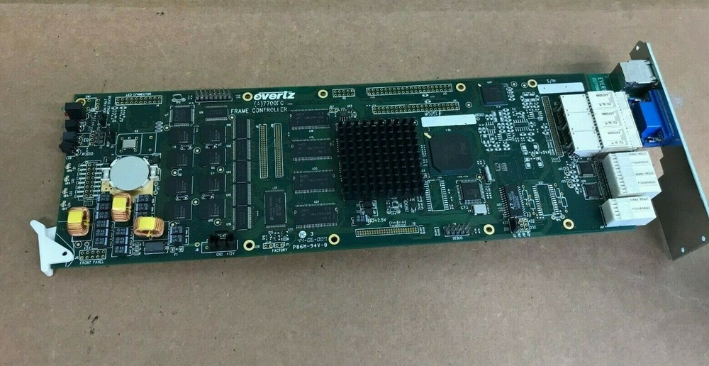 Evertz 7700FC VistaLink Frame Controller Card w/ back plane