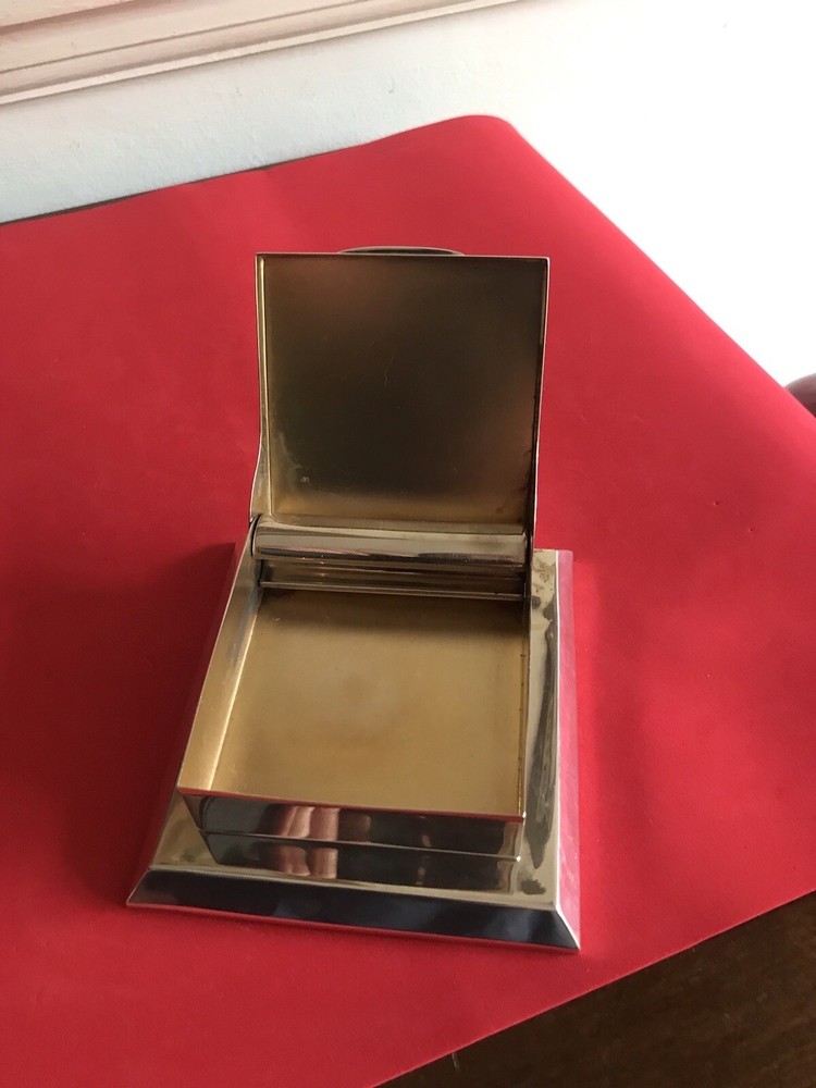 Antique Sterling Solid Silver Novelty Cigarette Dispenser Box London 1935 By CD