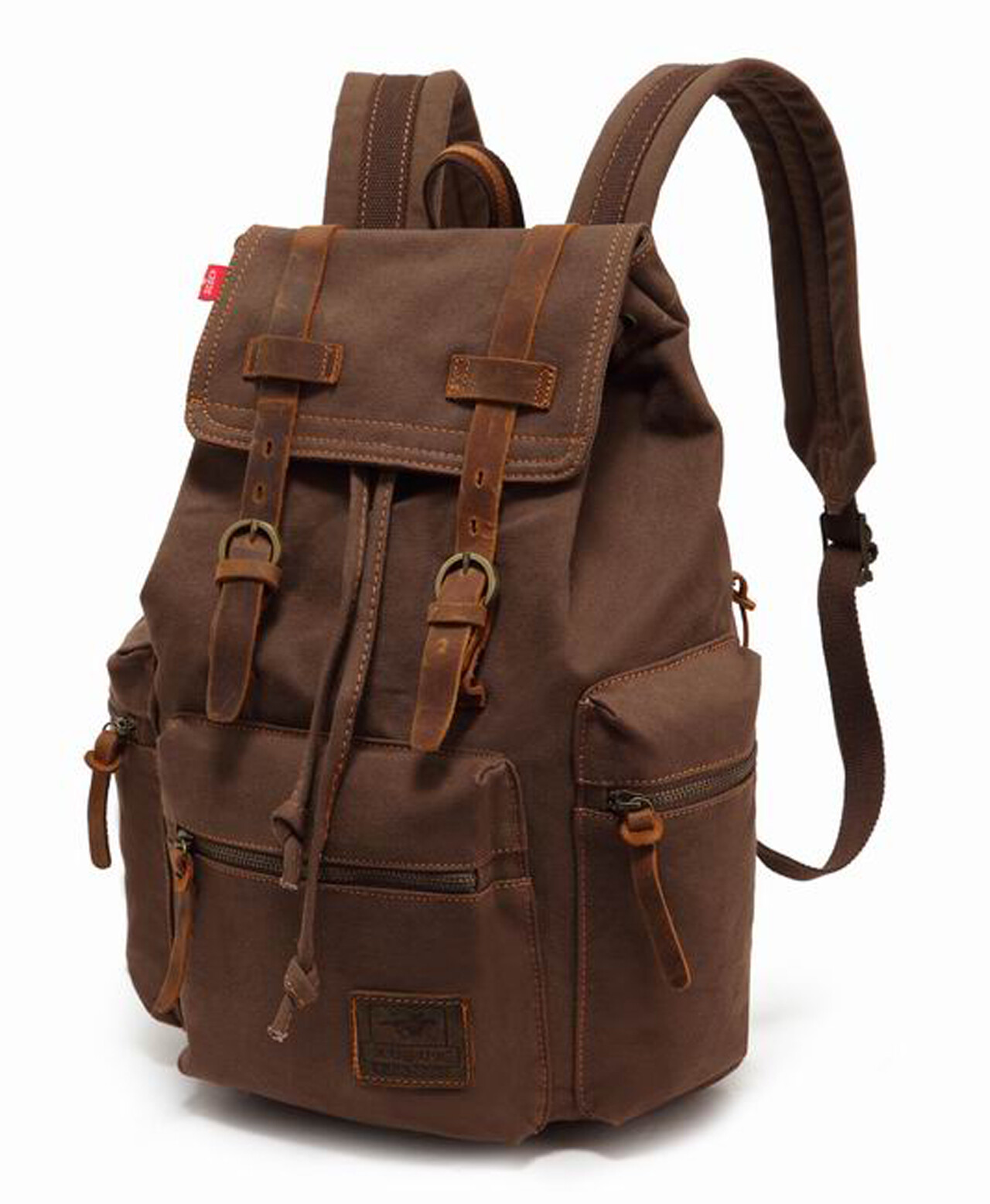 Vintage Canvas Backpack for Men Wome, Casual Daypack Travel Rucksack,School Bag