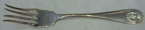 Shell by Durgin Sterling Silver Fish Fork 6 7/8"