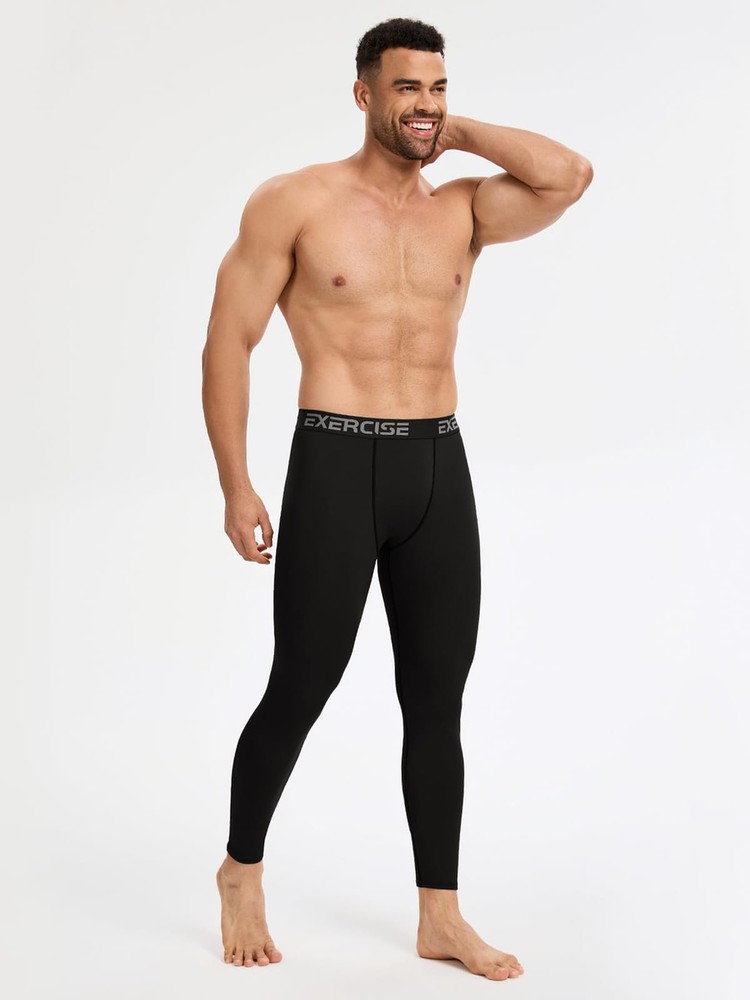 5/6 Pack Men’s Compression Pants Performance Athletic Baselayer Leggings R