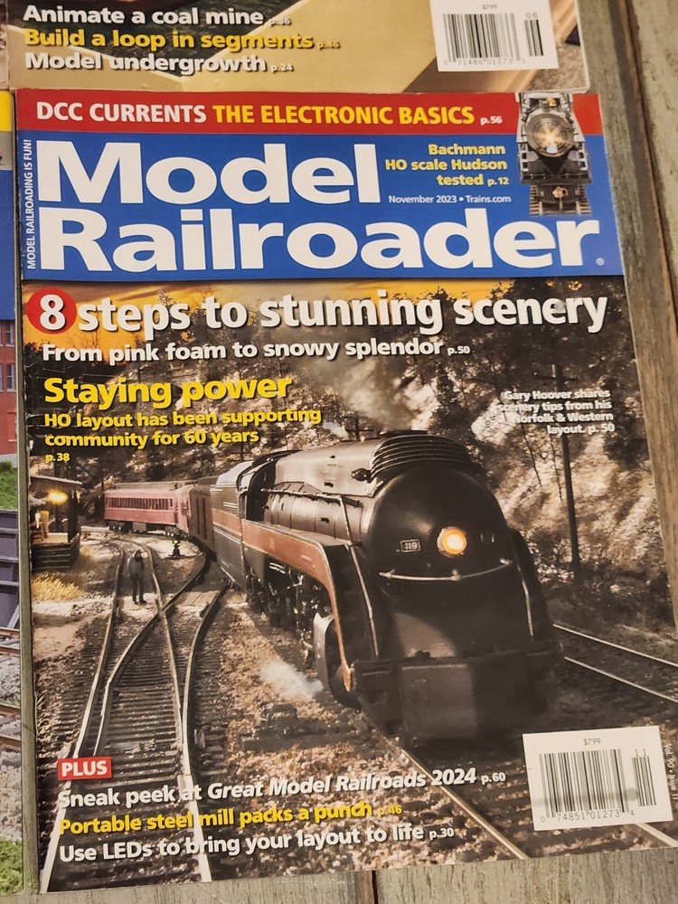 Model Railroader Train Magazine 6 Issues 2022 - 2023 Display Layout