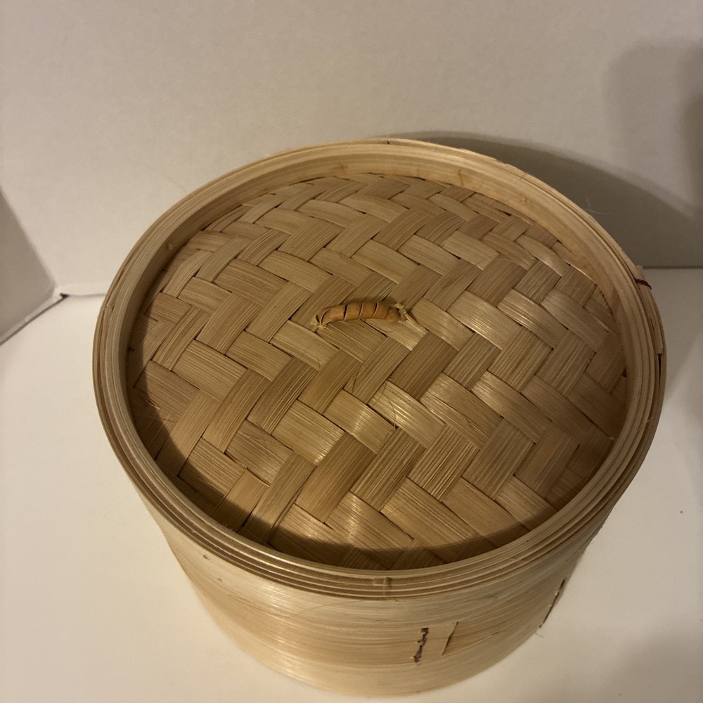 Bamboo Steamer Baskets | 3 Piece Set | 2 Baskets , 1 Lid