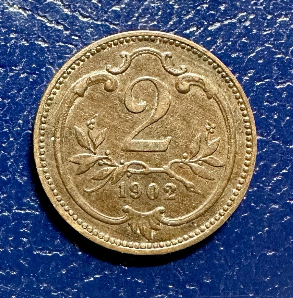 Beautiful 1902 Austria 2 Heller KM 2801