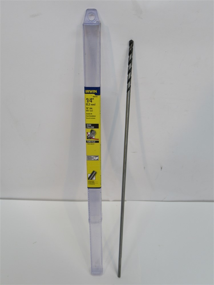 Irwin 1890725, 1/4" x 18" Installer Bit, 3-Flat Shank