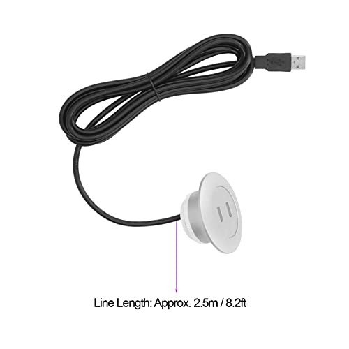 Sofa USB Charging Socket, Recessed USB Outlet Power Strip Flush Mount Silver