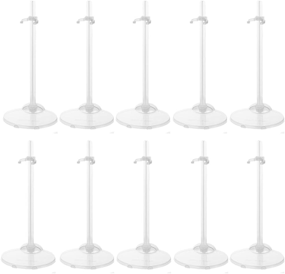 E-TING Transparent Dolls Holder Stand Support for transparent