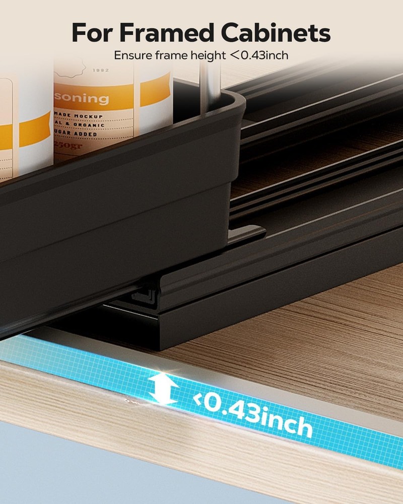 Spice Organization Cabinet-Vertical Spice Rack Pull Out-Spice Rack Organizer