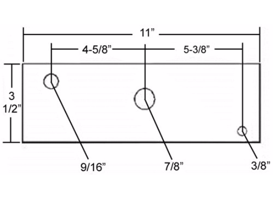 11" Slipper Spring Equalizer with Bolts and Nuts