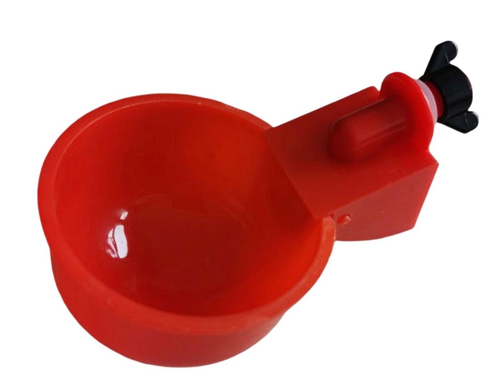 6 PCS Automatic Water Cups Poultry Drinker Waterer Chicken Duck Quail Drinking