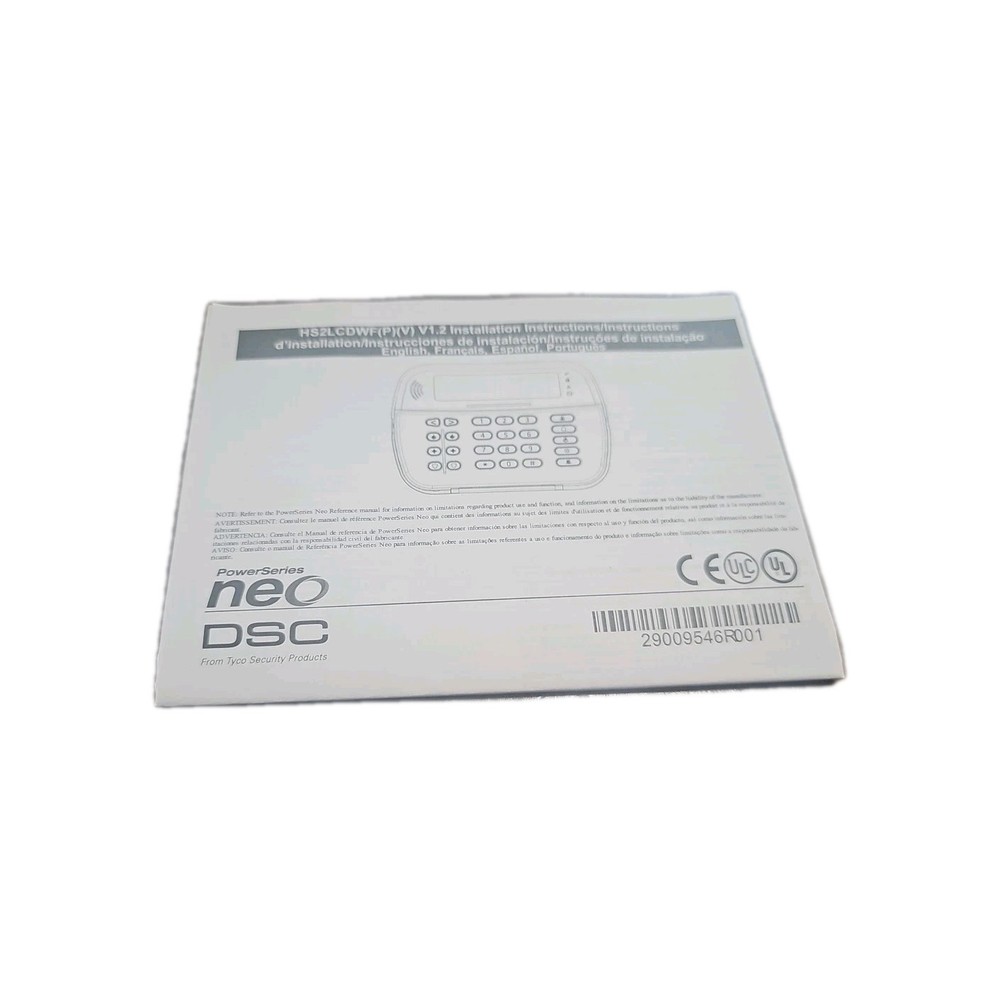DSC PowerSeries Neo Wireless Security Keypad PowerG HS2LCDWFPV4