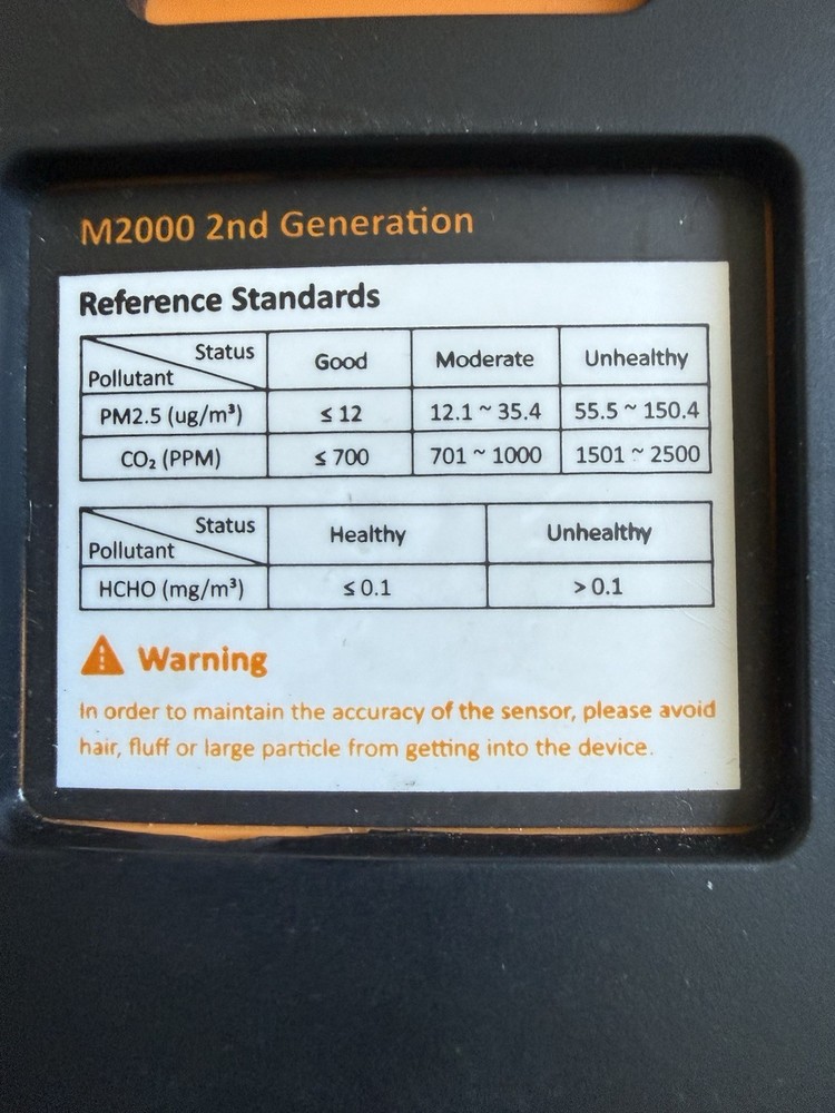 Temtop M2000 Second Version Air Quality Detector Particles Humidity Temp