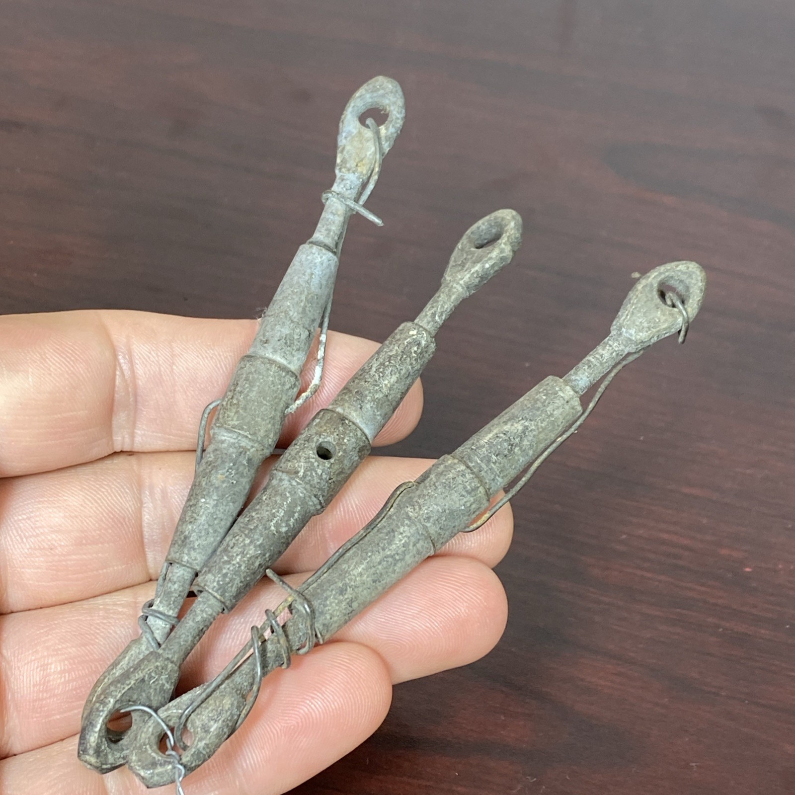 Vintage Lot Of 3 Marine (NON MAGNETIC) 4” Long Turnbuckles Maritime Sailboat