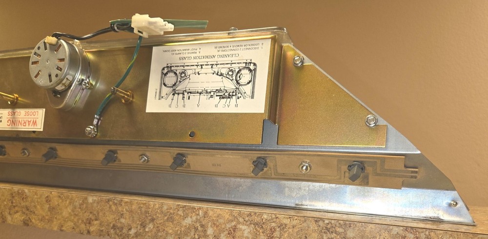 Rowe AMI CD-100C & D jukebox animation display assembly - Tested good