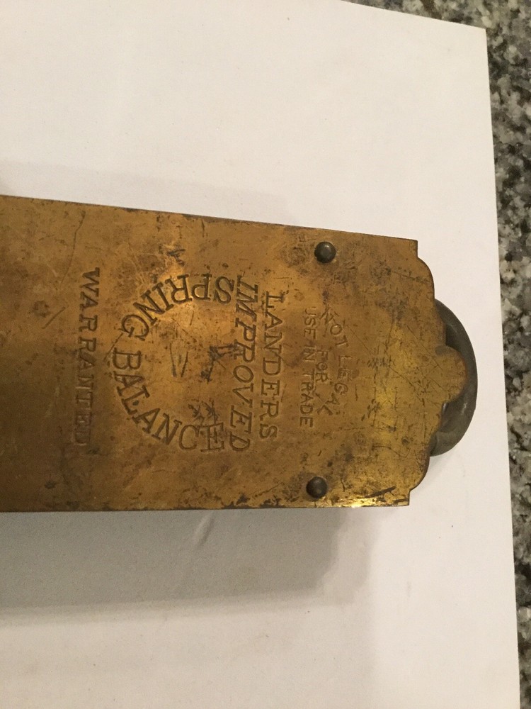 Vintage Landers Improved 60 Pound Brass Scale