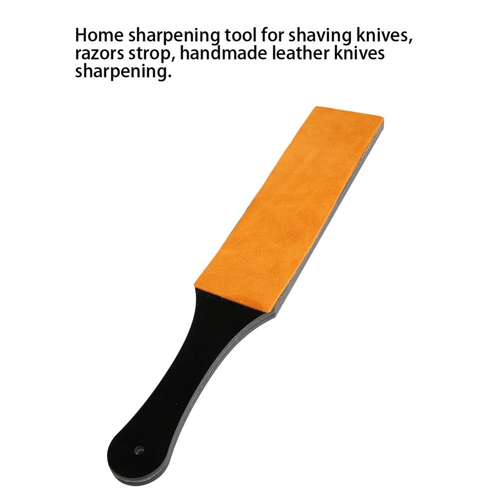 (Large Size)Double-Sided Leather Sharpening Strop Knife Blade Sharpener JFF