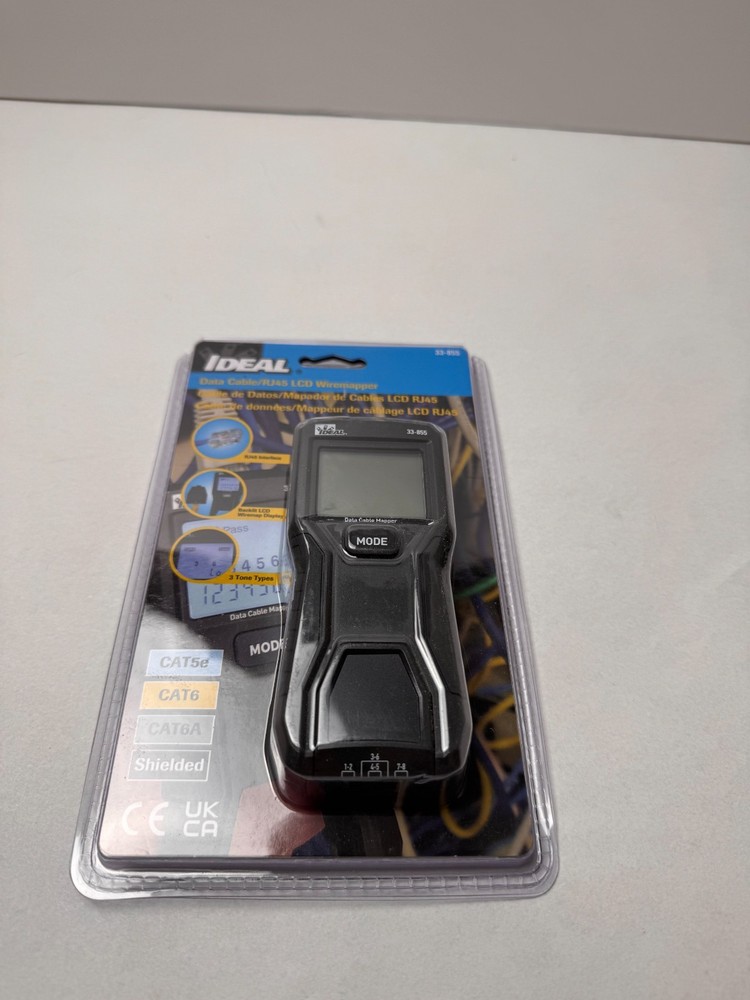 IDEAL 33-855 Data/Ethernet LCD Wiremapper - New