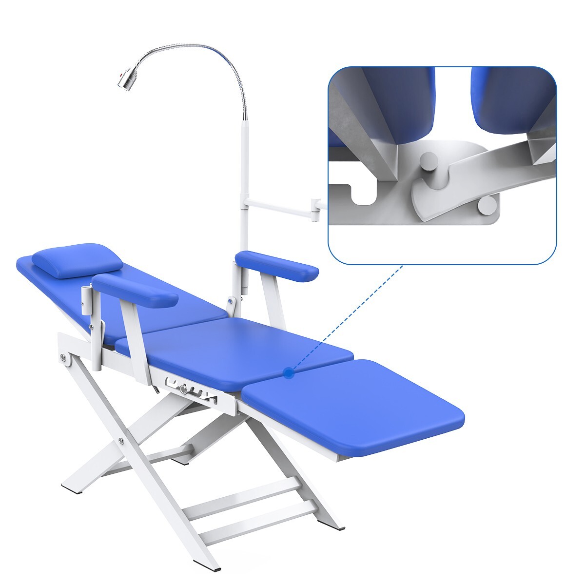 Dental Portable Folding Mobile Chair LED Light / Oral LED lamp