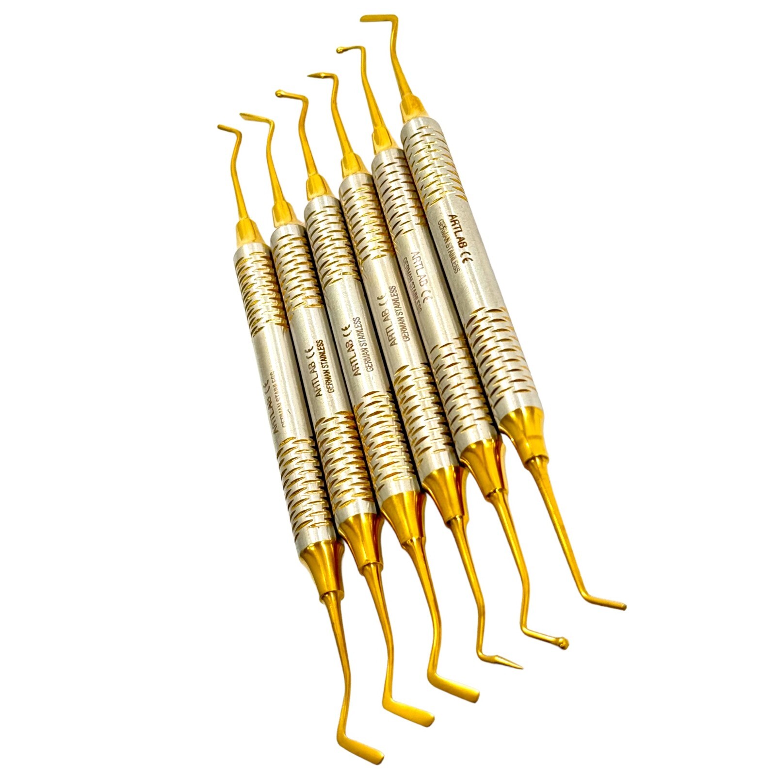 GERMAN Dental Light Wt Titanium Coated Restorative Composite Filling Instruments