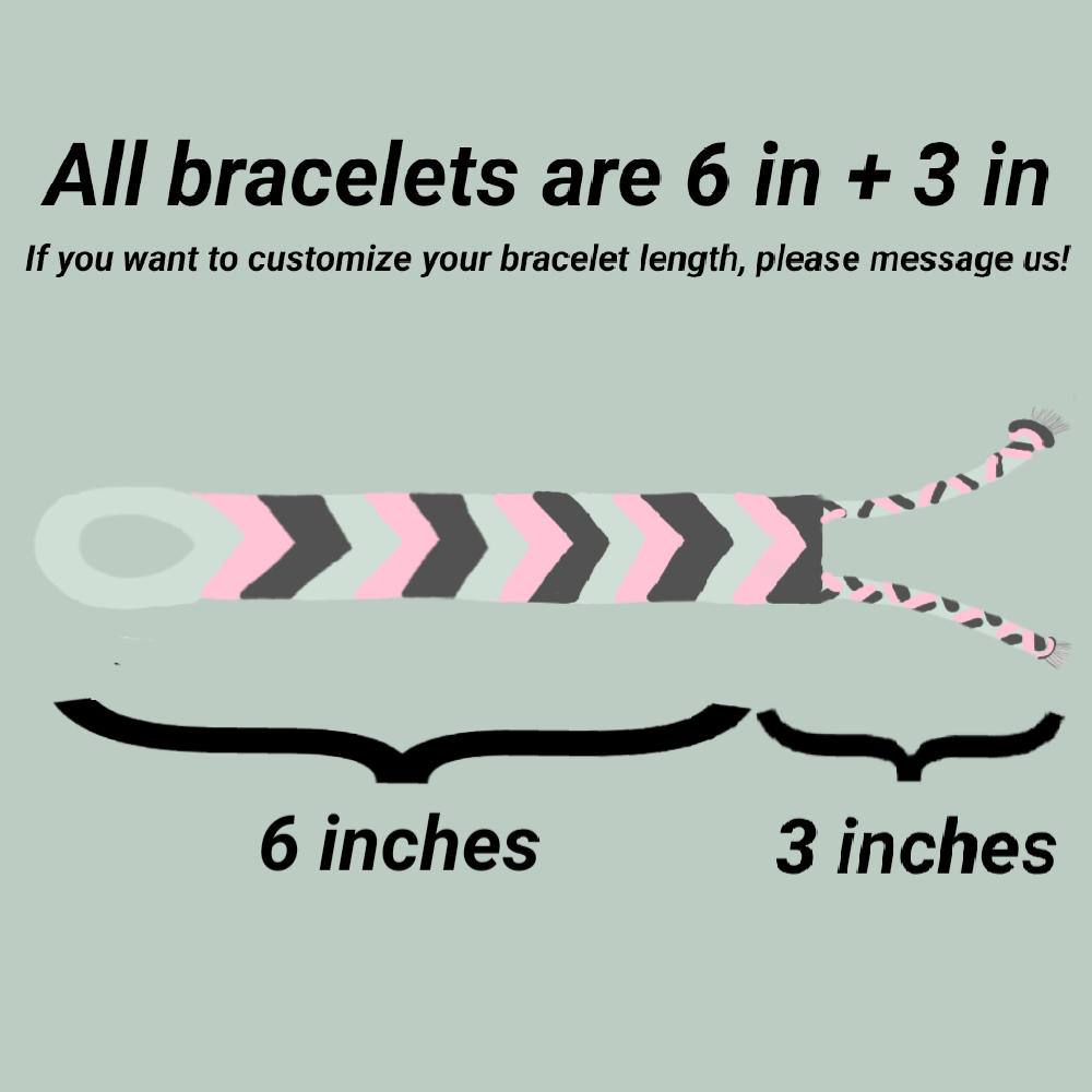 Fire Friendship Bracelet Leaf Adjustable Handmade 6 inch High Quality