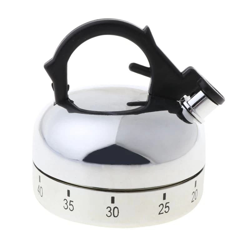 Kitchen Cooking Timer Count-Down Up Clock Alarm Reminder Kettle Shape 60 Minute
