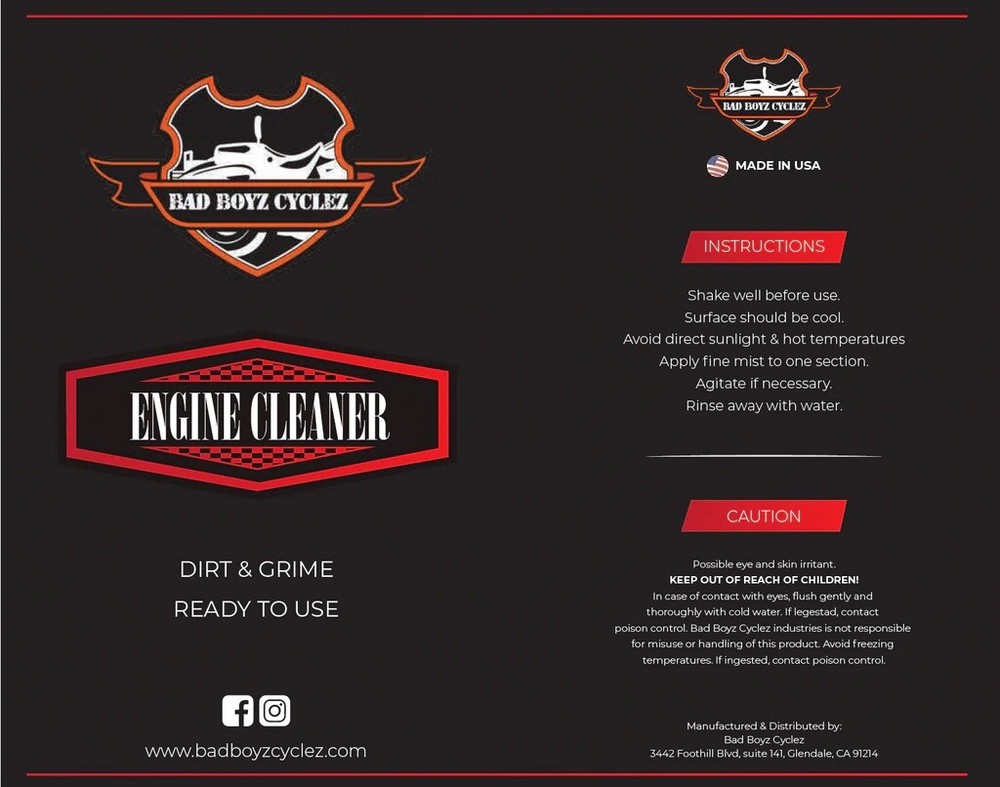 Motorcycle detailing Spray (Engine Cleaner)