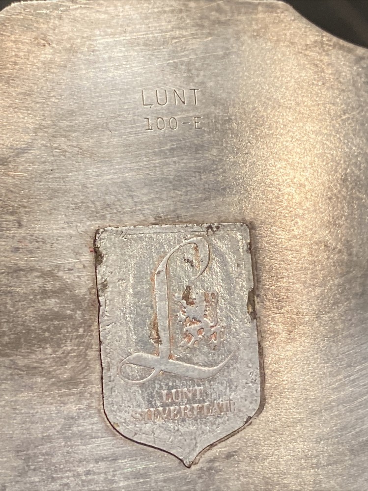 LUNT Silver Plate Coffee / Tea Pot Creamer Sugar Set 100-E