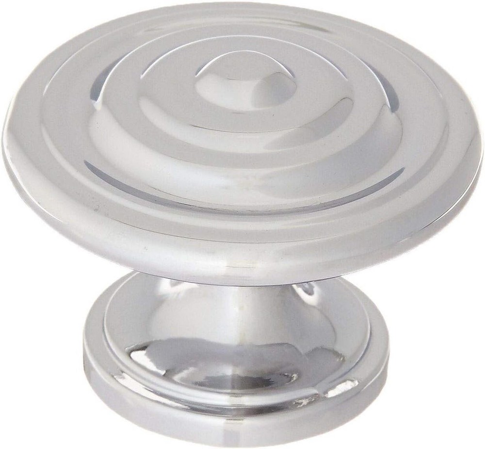 10 Chrome Knobs Handles Pulls Kitchen Cabinet Hardware Concentric Rings
