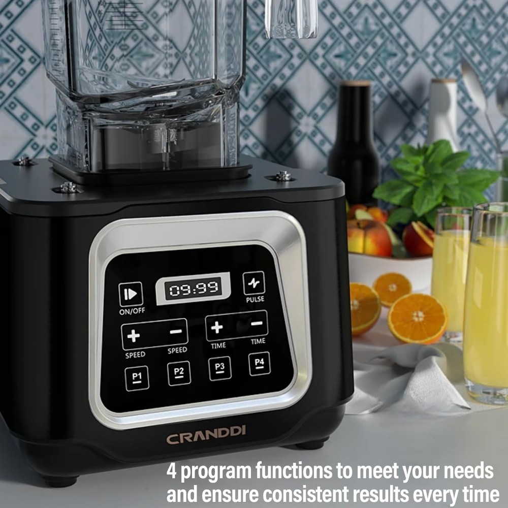 Smart 2200W Professional Blender with Touch Control & 4 Programs for Smoothies
