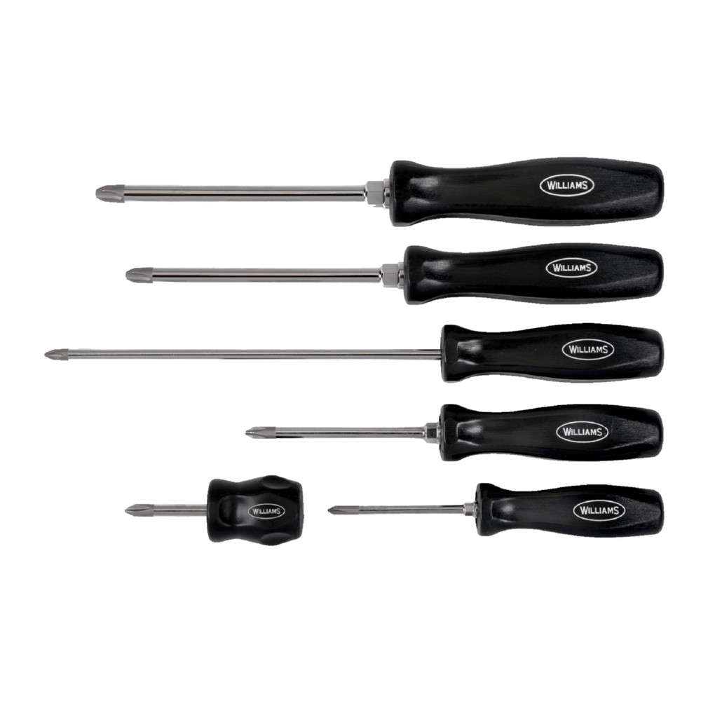 Williams 100P-6PD 6-Piece Phillips Screwdriver Set