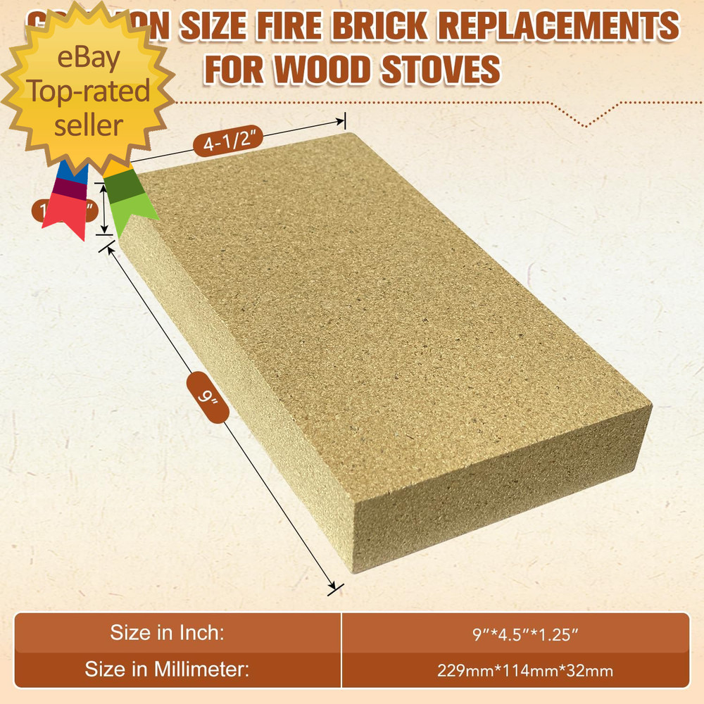 Fire Bricks Firebrick High Temperature Insulated Firebricks for Wood Stoves