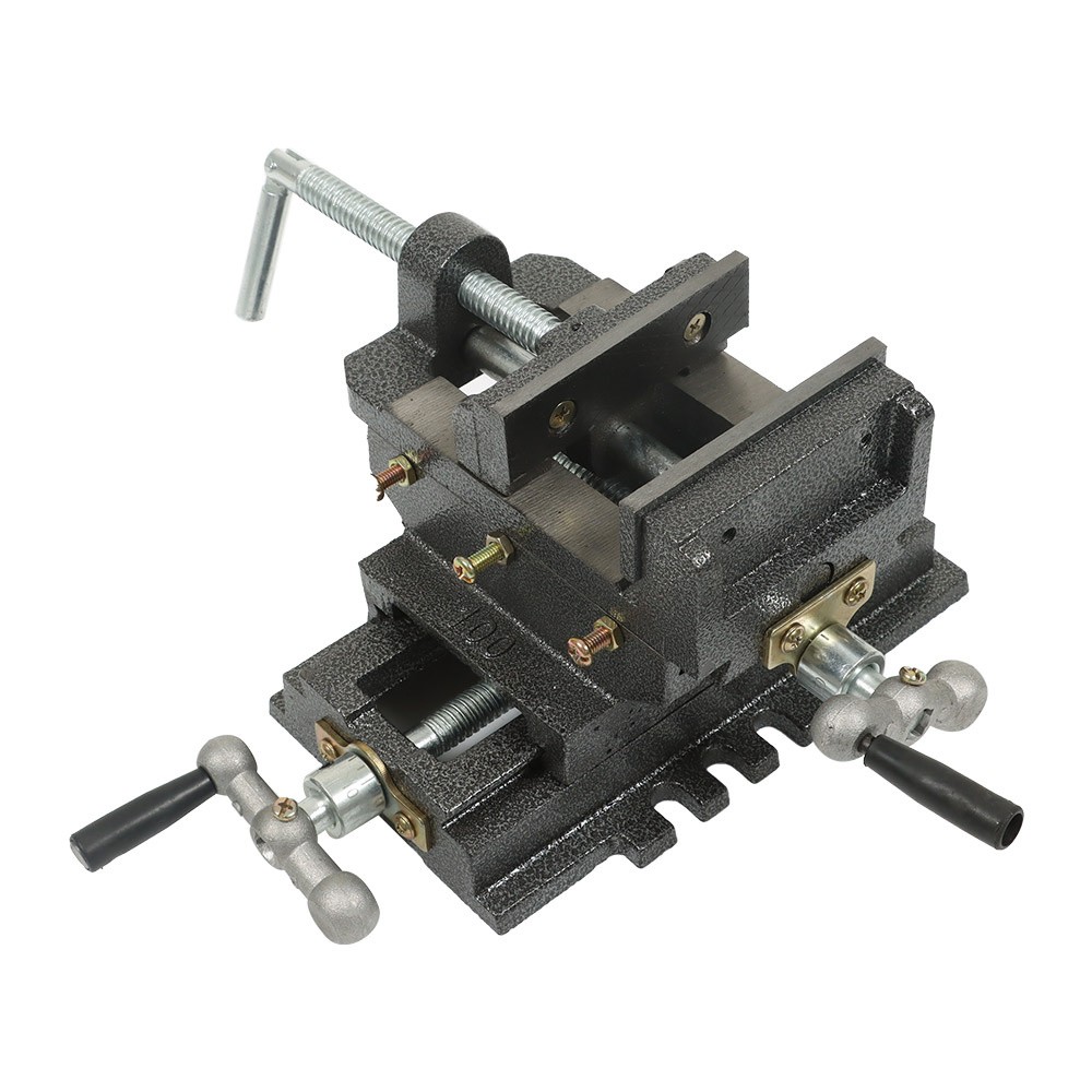 4" Cross Drill Press Vise X-Y Clamp Machine Slide Metal Milling 2 Way Heavy Duty