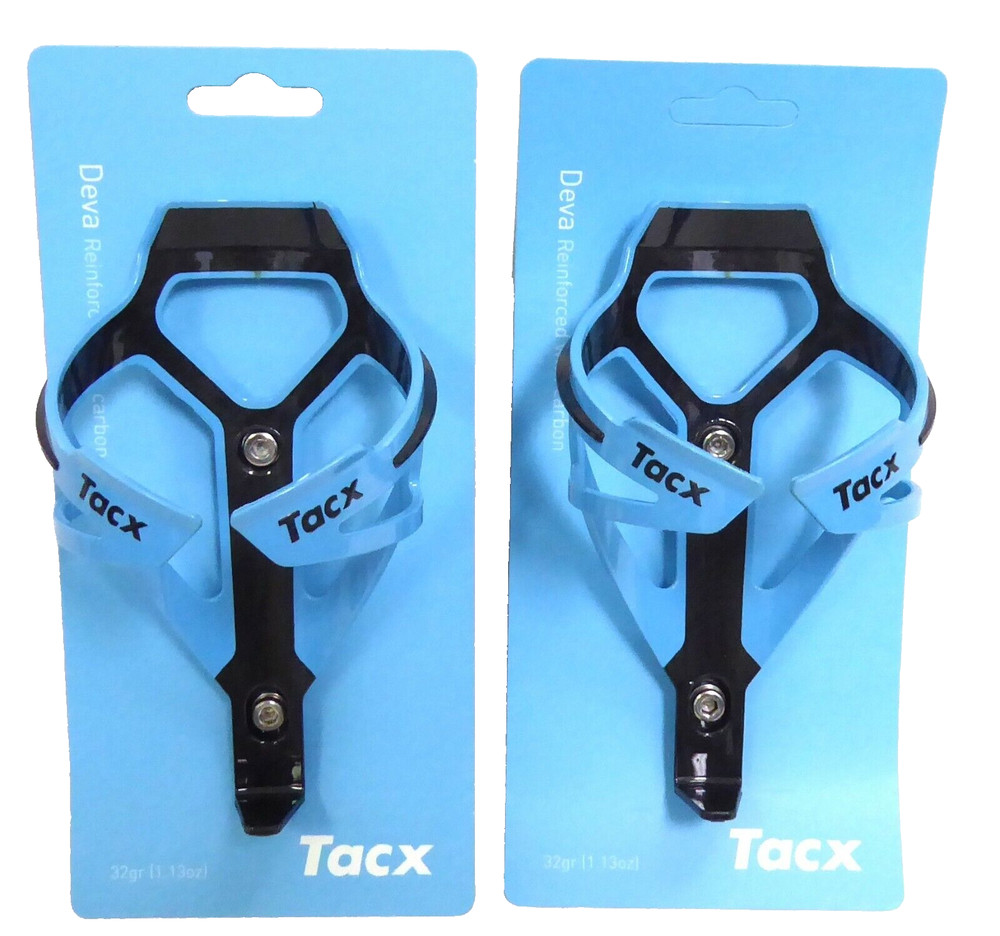 Tacx Deva Water Bottle Cages Pair Light Blue