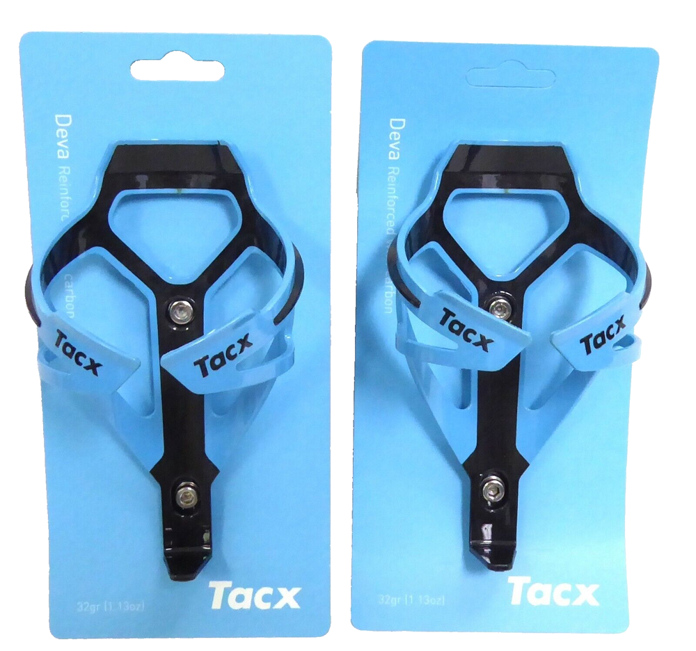 Tacx Deva Water Bottle Cages Pair Light Blue
