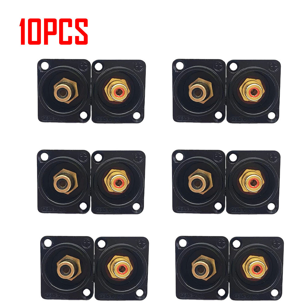 2/4/10pcs Female RCA Panel Mount Socket Connector Base Plate Welding Module