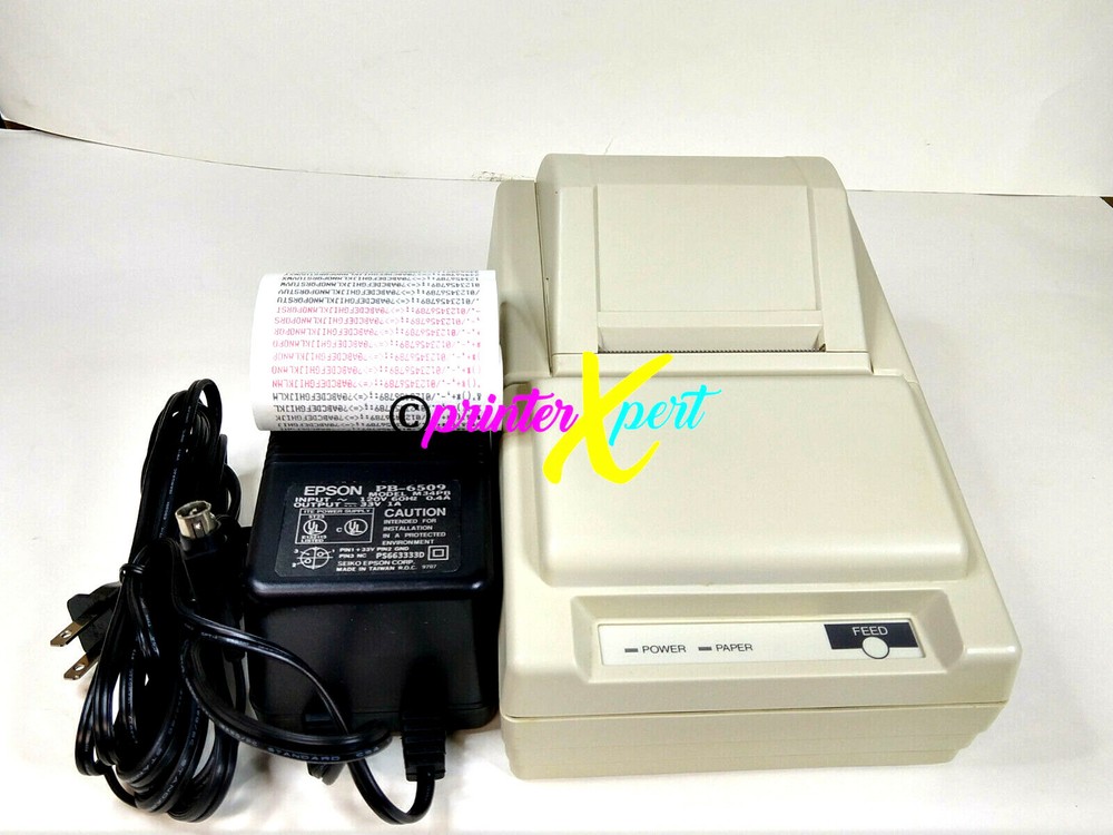Epson TM-300PD M51PD Parallel Receipt Printer With POWER SUPPLY Refurbished