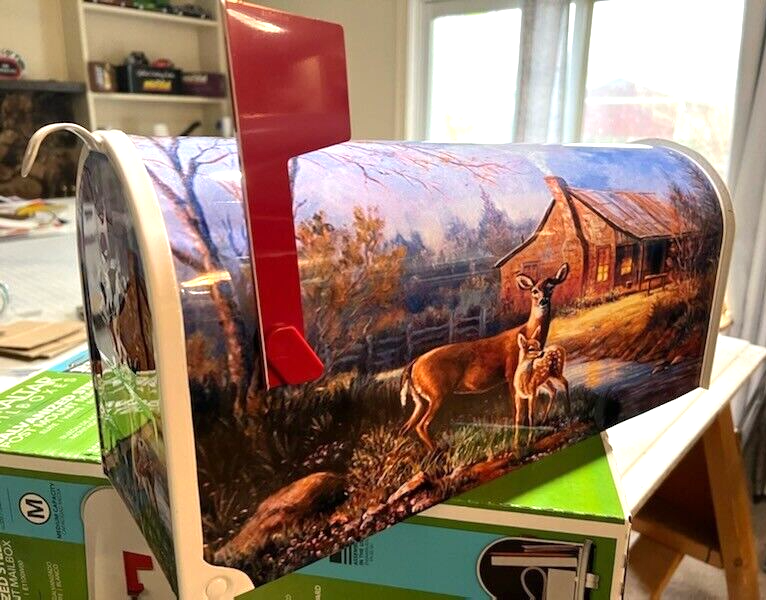 MAiLBOX DEER~Laminated~NO PAiNT (Fades & Cracks)