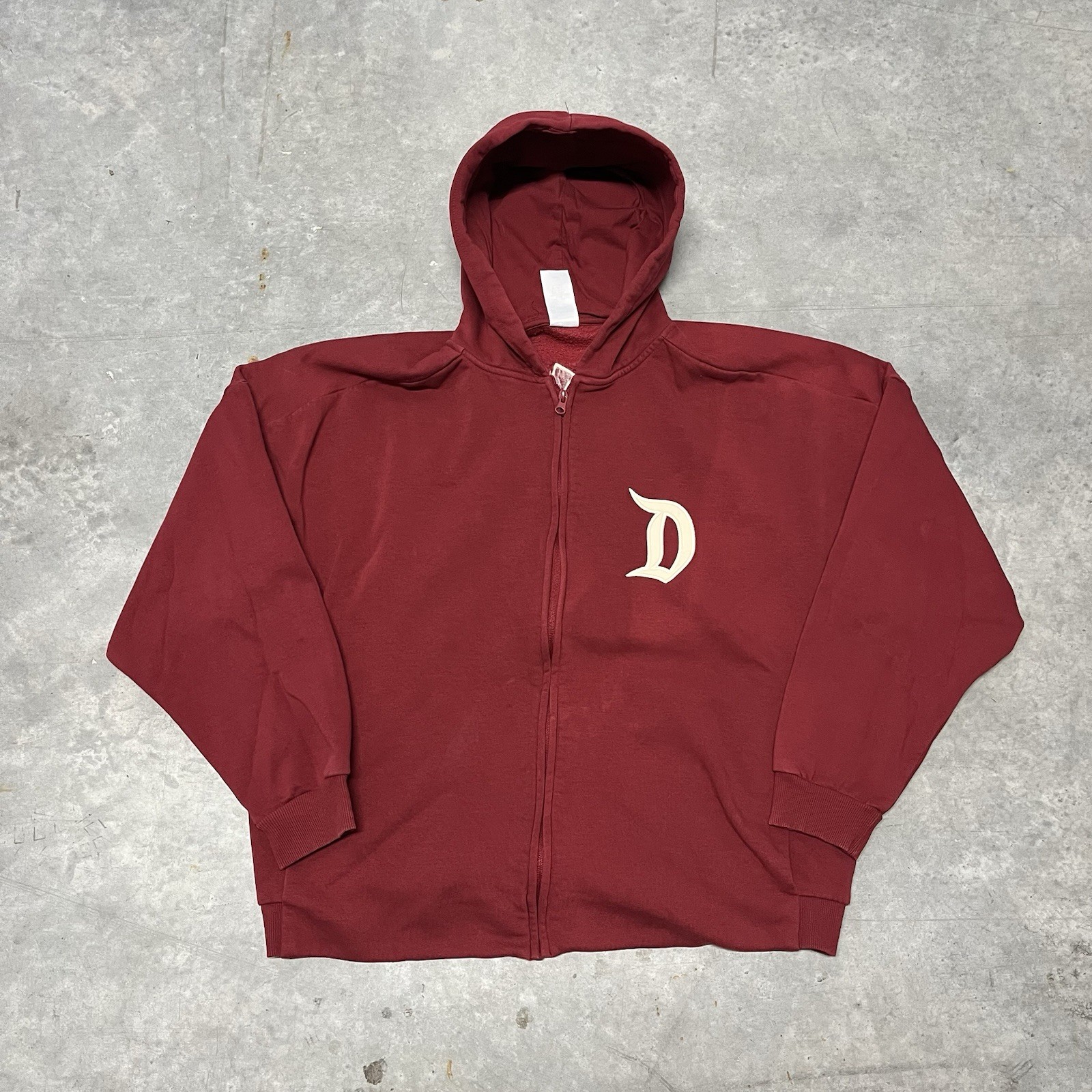 Disney Parks Hoodie Adult XL Red Disneyland Zip Up Authentic Original Spirit