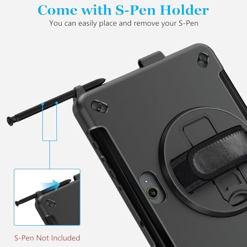 Case for Galaxy Tab Active 5 Pro Tab Active 5 Pro/Active 4 Pro 10.1 Inch Black