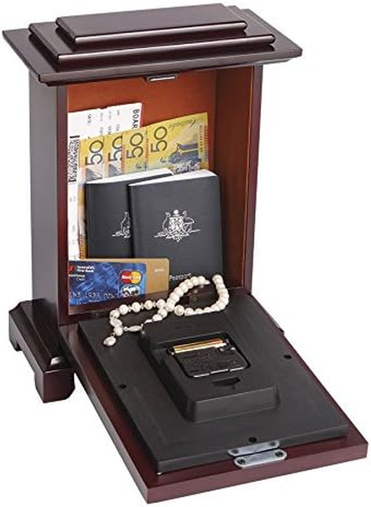 Mantle Vintage Clock Safe Concealment Hidden Storage Secret Security Compartment