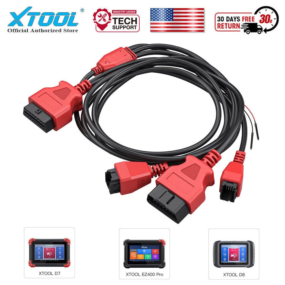 XTOOL 12+8 Pin OBD2 Connector Cable Adapter Fit For Chry-sler For PAD3 D7 D8 D9
