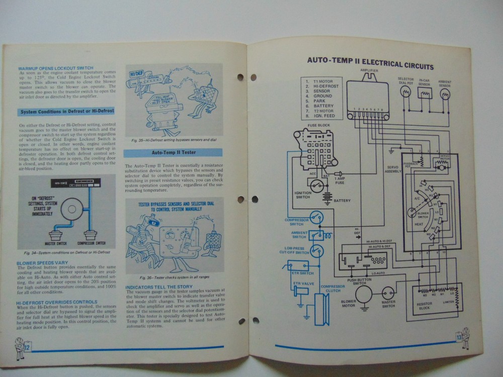 Original 1971 Master Technicians Auto-Temp II Reference Book-Plymouth,Dodge