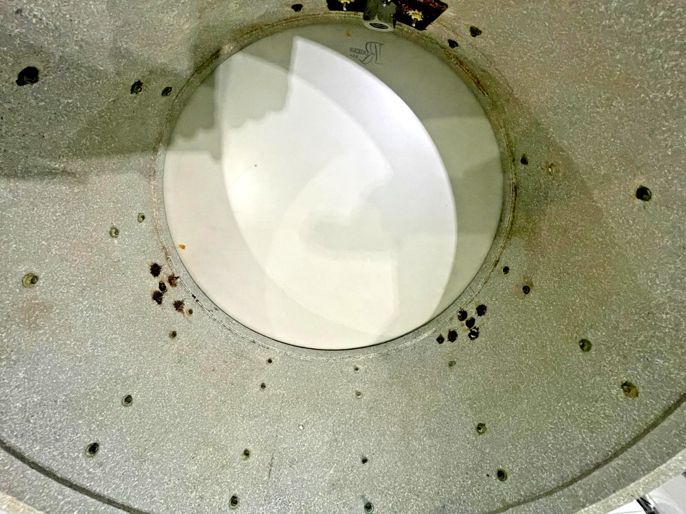 Rogers 70's Script Badge 4pc Drum Set Very Nice White