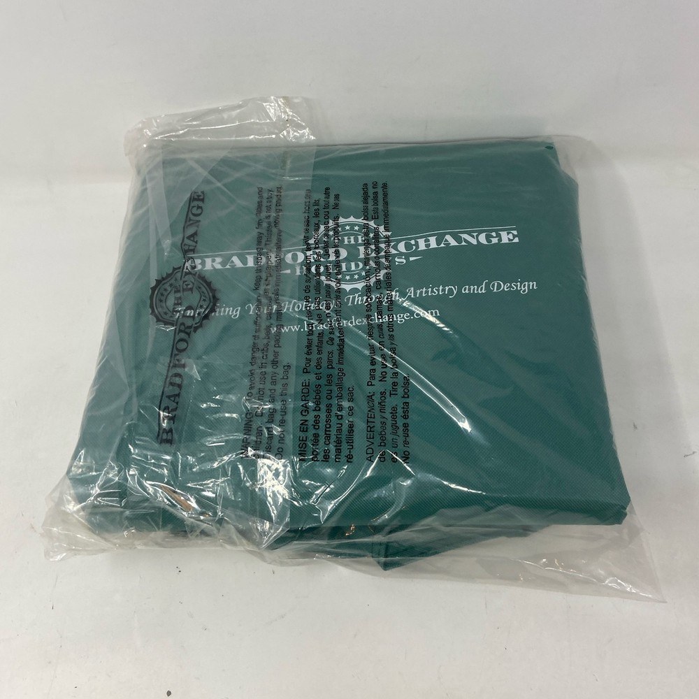 Bradford Exchange Thomas Kinkade Pull-Up Tree Storage Bag - Green, 32" Diameter