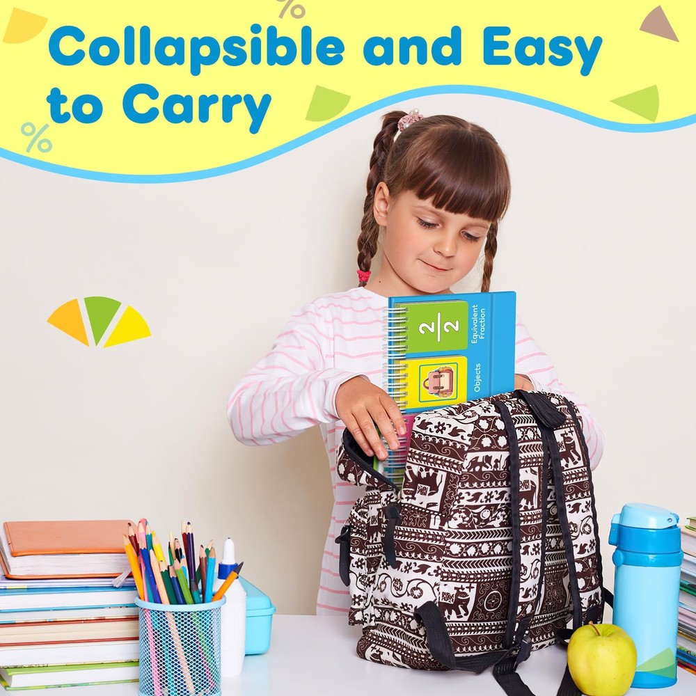 Fraction Circles Manipulatives Math Flip Chart Classroom