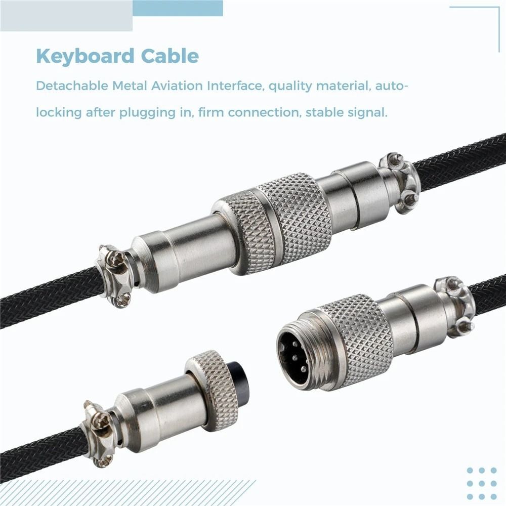 Keyboard Wire Keyboard Coiled Cable Type-C Usb Cable Mechanical Keyboard Cable